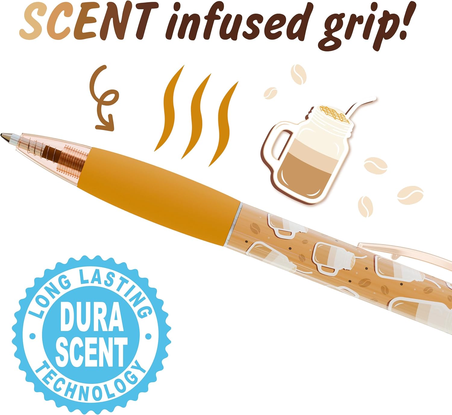 Scentco Smens Coffee Scented Gel Ink Pen