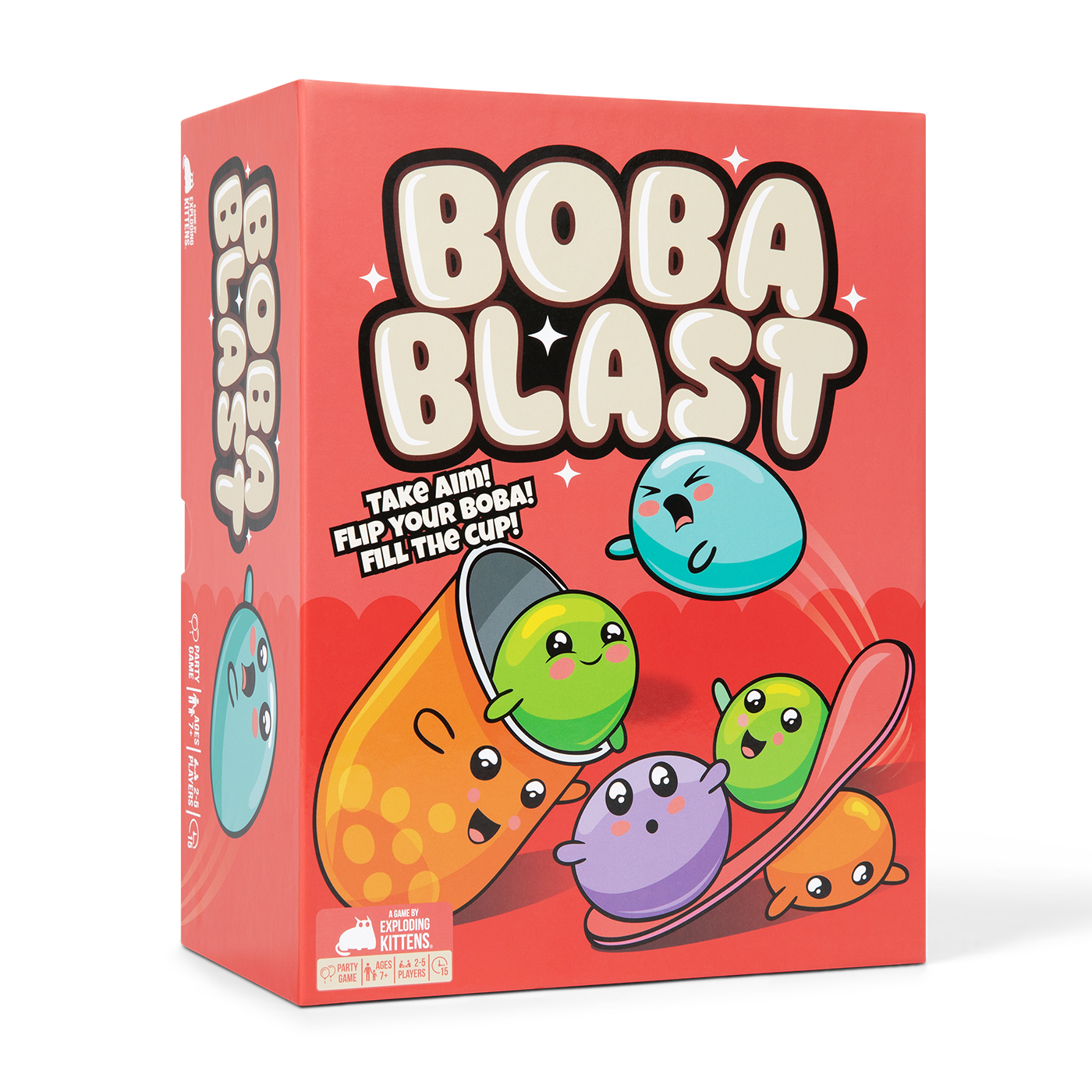 Exploding Kittens Boba Blast Party Board Game BOBA-CORE-3