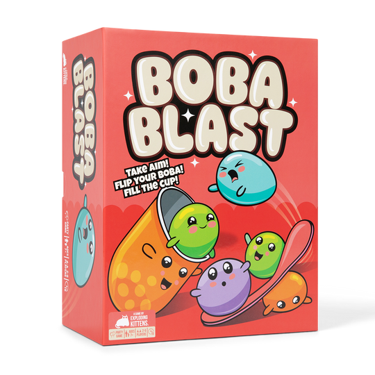 Exploding Kittens Boba Blast Party Board Game BOBA-CORE-3