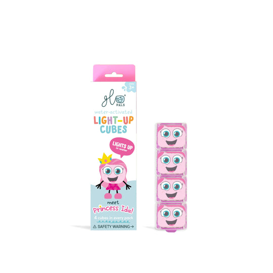 Pink Glo Pals Princess  Ida Light Up Cubes - 4 Pack