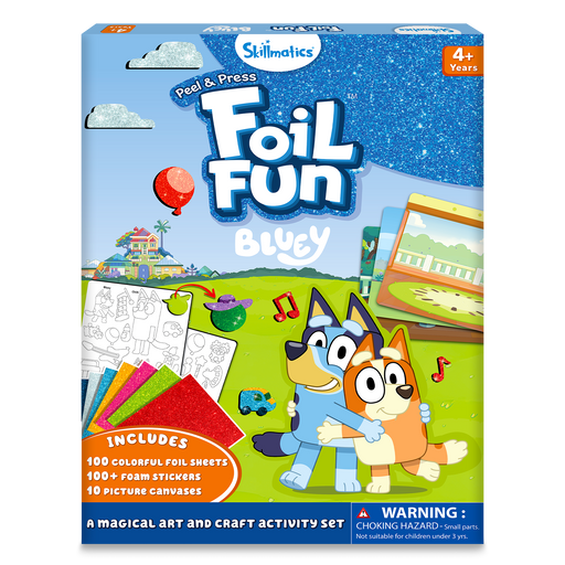 Skillmatics Bluey Foil Fun Mess-Free Kids Art Craft Kit