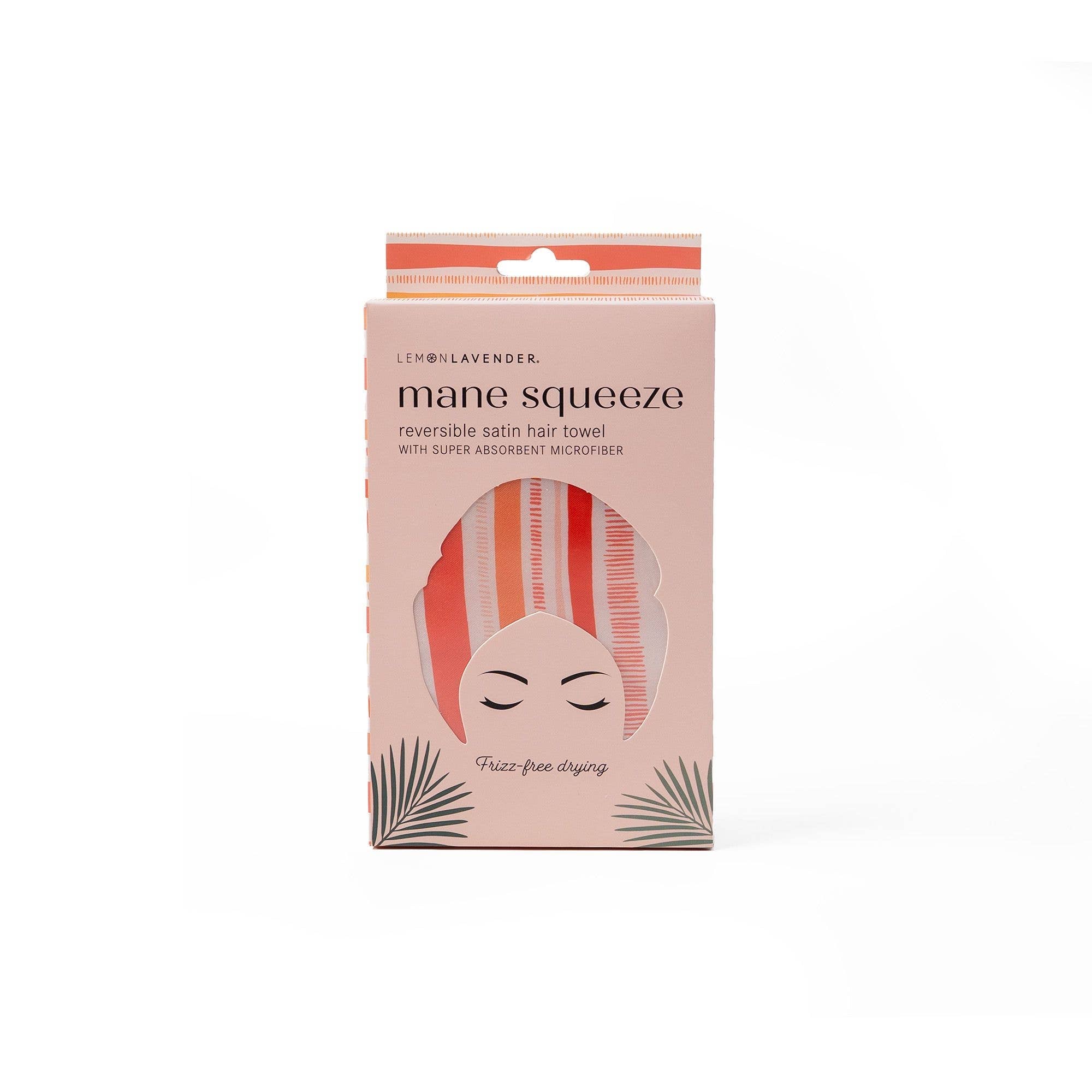 Lemon Lavender Mane Squeeze Reversible Satin Hair Towel