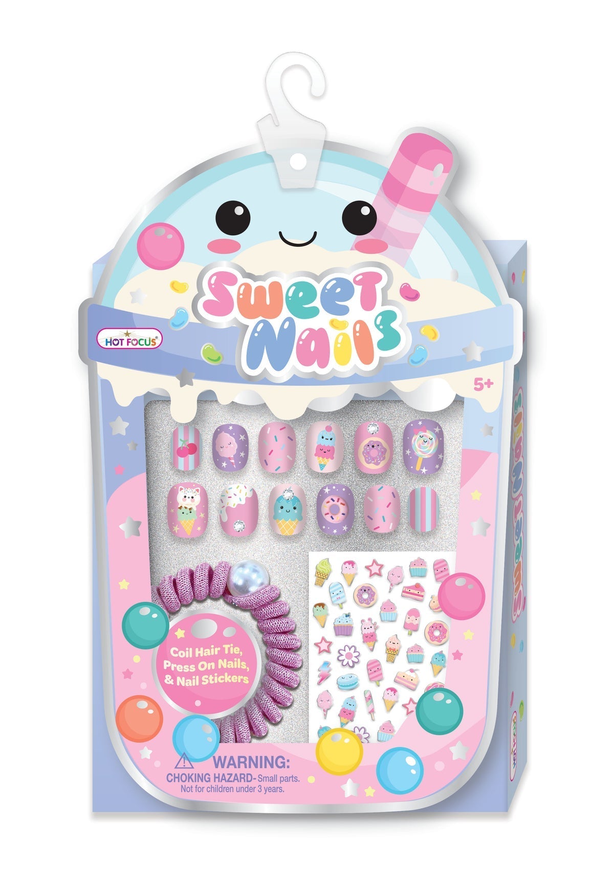 Hot Focus Sweet Nails Sweets Manicure Art Set for Girls