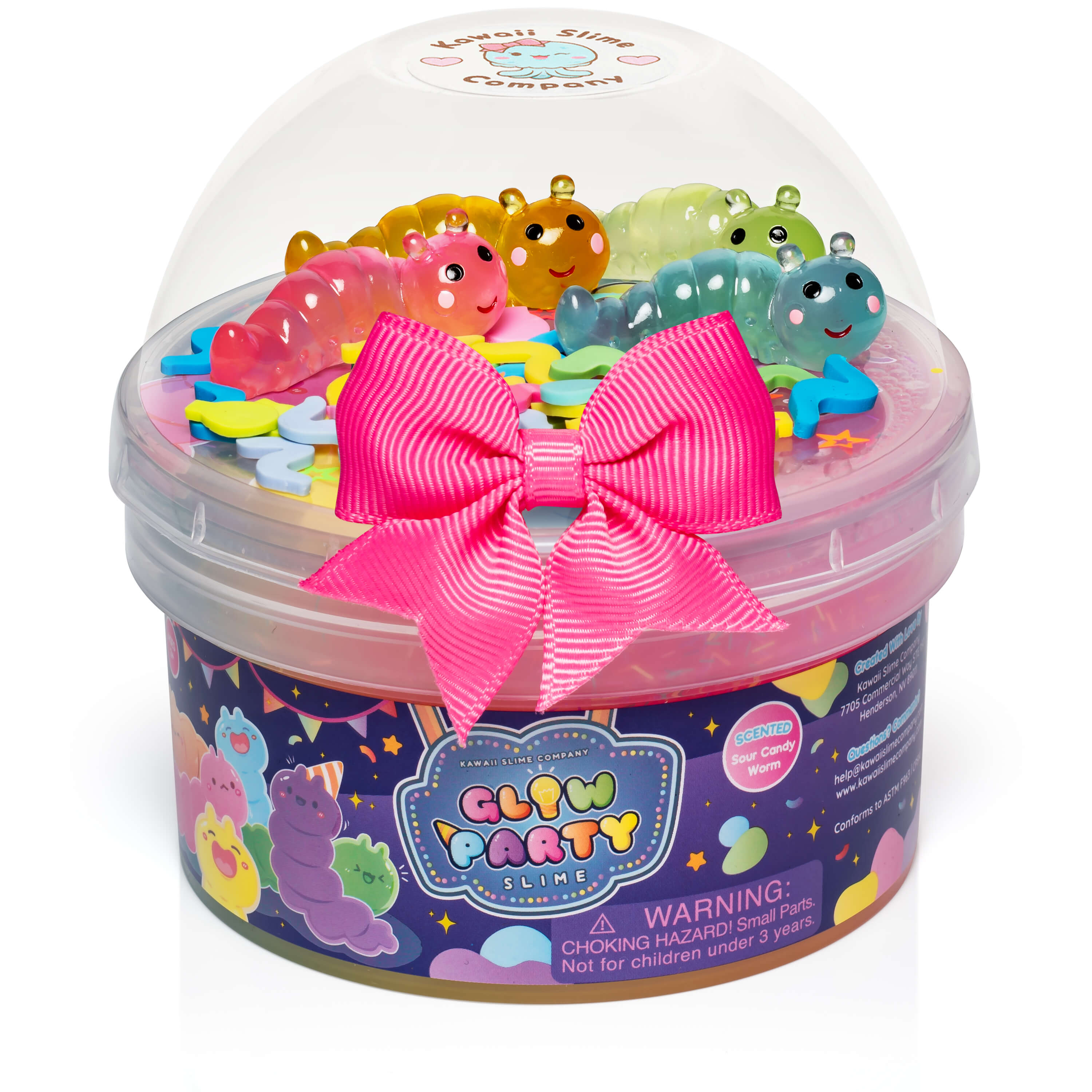 Kawaii Slime Company Glow Party Signature Dome 10 oz