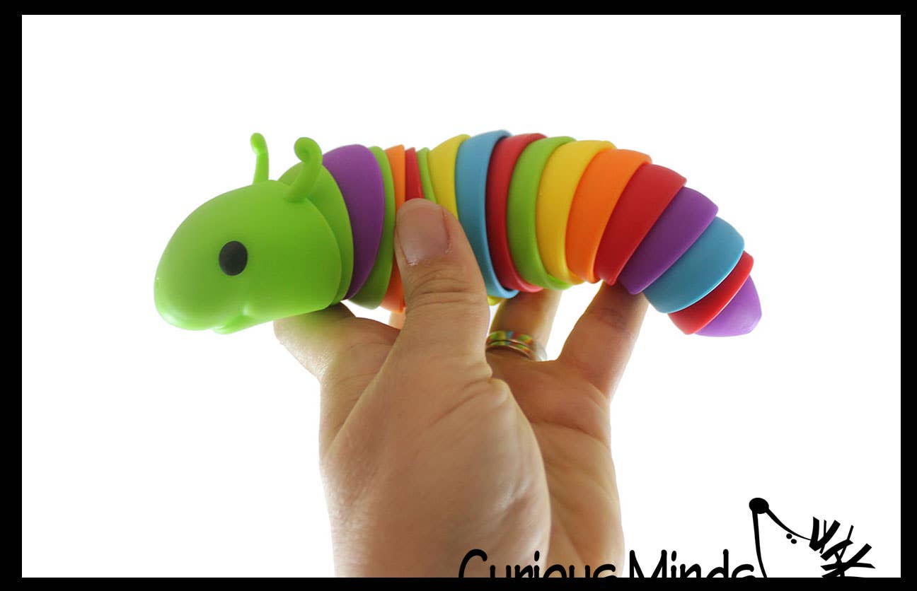Single Fidget Caterpillar -Large Articulated Jointed Moving Slug