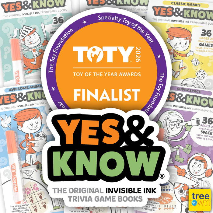 Yes & Know® Invisible Ink Trivia Game Books- Hasbro Monopoly