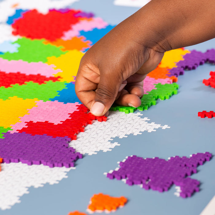 Plus Plus Puzzle By Number Map of The United States
