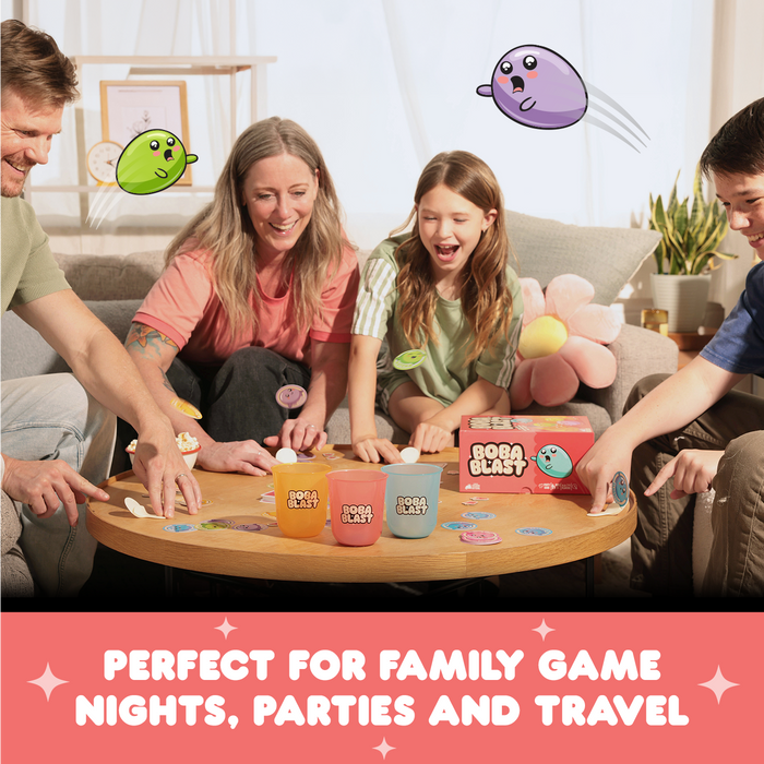 Exploding Kittens Boba Blast Party Board Game BOBA-CORE-3