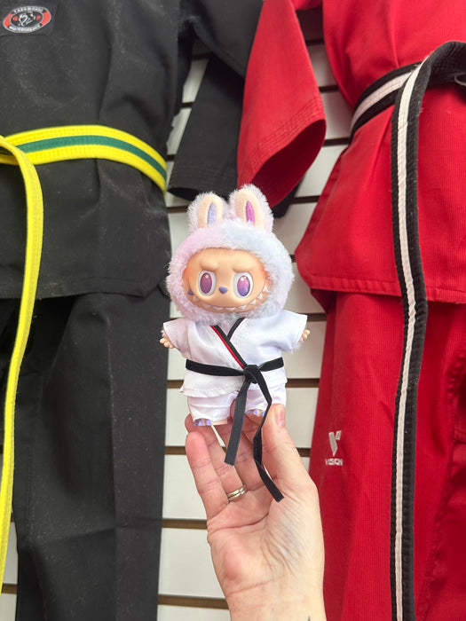 Labubu Taekwondo Outfit Black Belt