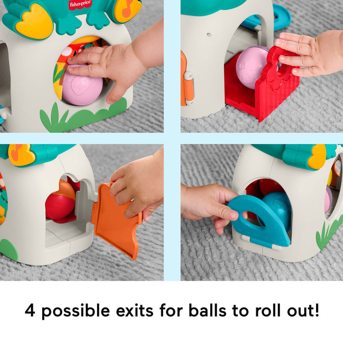 Fisher-Price Light-Up & Roll Frog Musical Ball Drop Toy