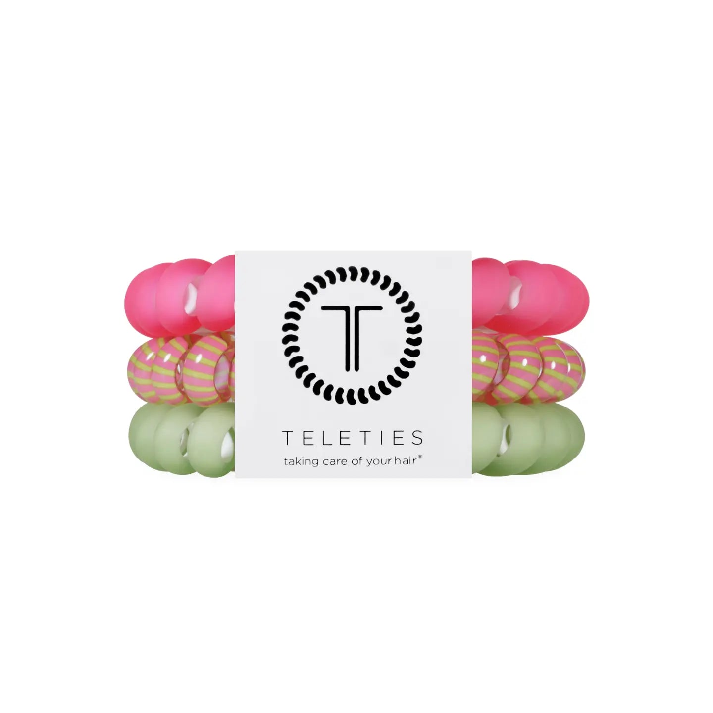 Teleties Large Hair Tie Pack of 3 Summer Crush
