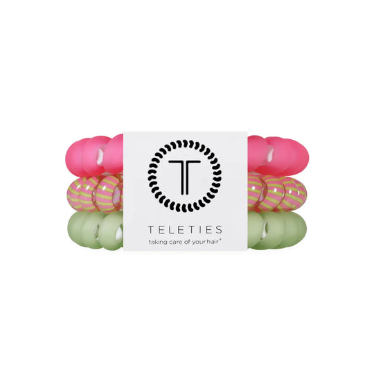 Teleties Large Hair Tie Pack of 3 Summer Crush