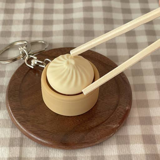 Original Dumpling Clicker Keyring – Mini Stress Relief Figet