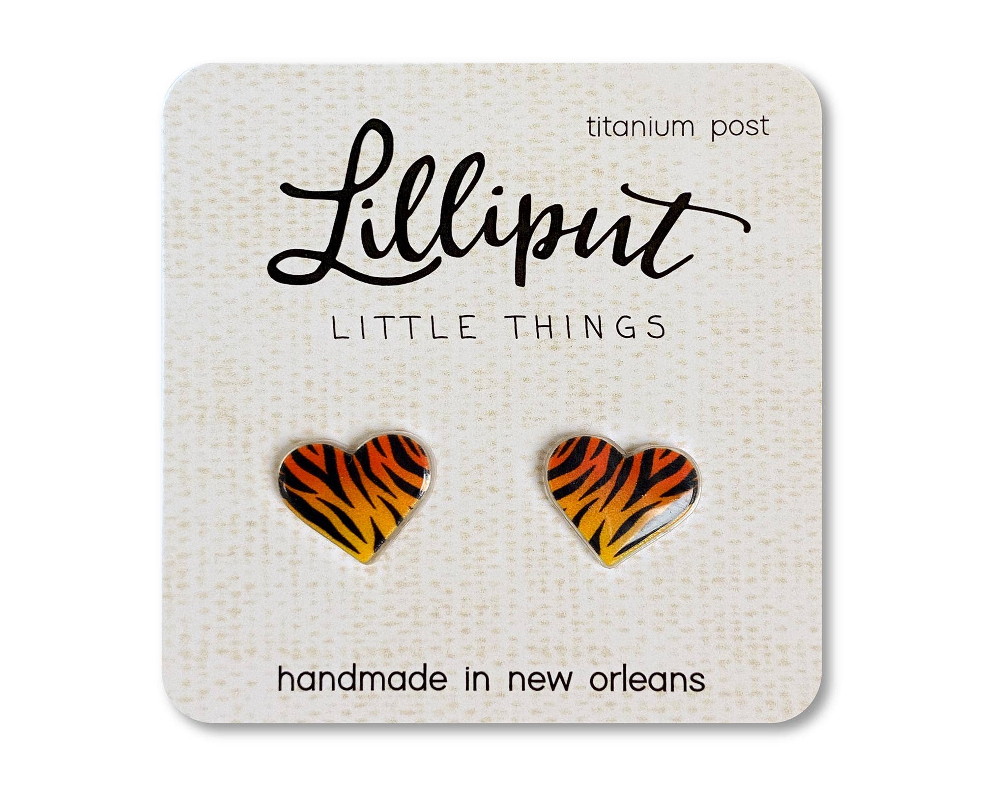 Tiger Stripe Heart // Animal Pattern