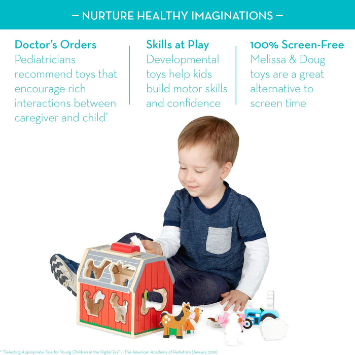 Melissa & Doug Take Along Sorting Barn Farm