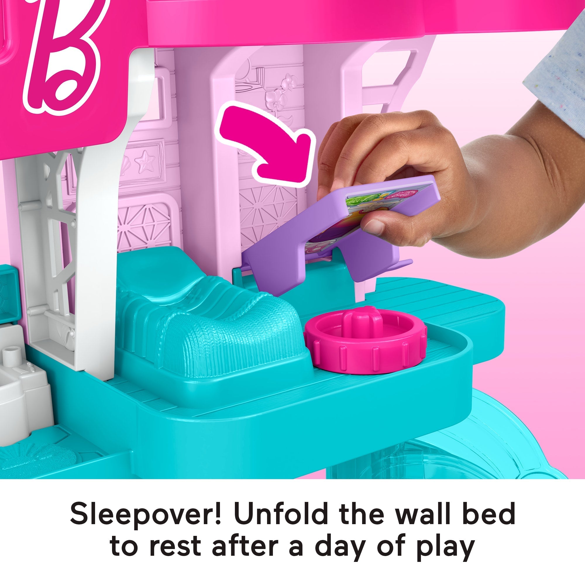 Fisher-Price Little People Barbie Beach House Playset with Figures