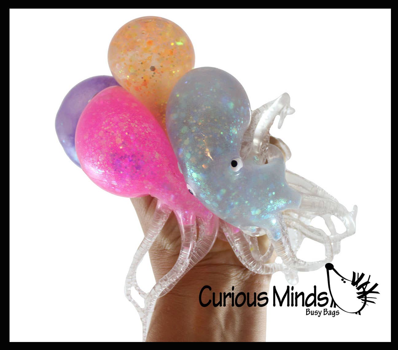 Single Gooey Gel Filled Octopus Fidget Stress Toy - Soft Squishy