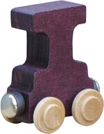 Maple Landmark NameTrains Bright Letters Personalized Wooden Toy Train