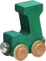 Maple Landmark NameTrains Bright Letters Personalized Wooden Toy Train