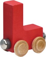 Maple Landmark NameTrains Bright Letters Personalized Wooden Toy Train