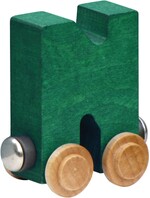 Maple Landmark NameTrains Bright Letters Personalized Wooden Toy Train