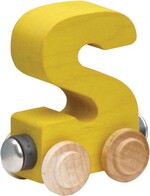 Maple Landmark NameTrains Bright Letters Personalized Wooden Toy Train