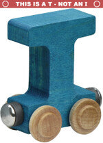 Maple Landmark NameTrains Bright Letters Personalized Wooden Toy Train