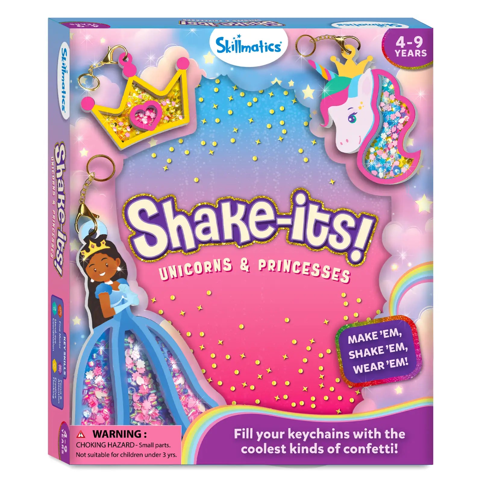 Skillmatics Shake-its Unicorns and Princesses DIY Craft Kit
