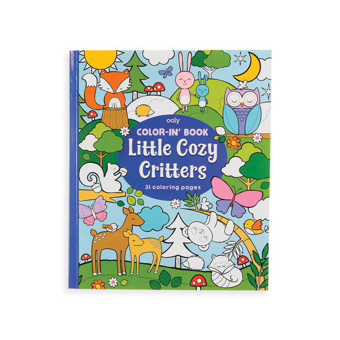 OOLY Little Cozy Critters Color-in' Book