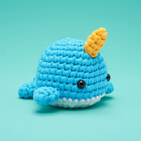The Woobles Bjørn the Narwhal Beginner Crochet Kit