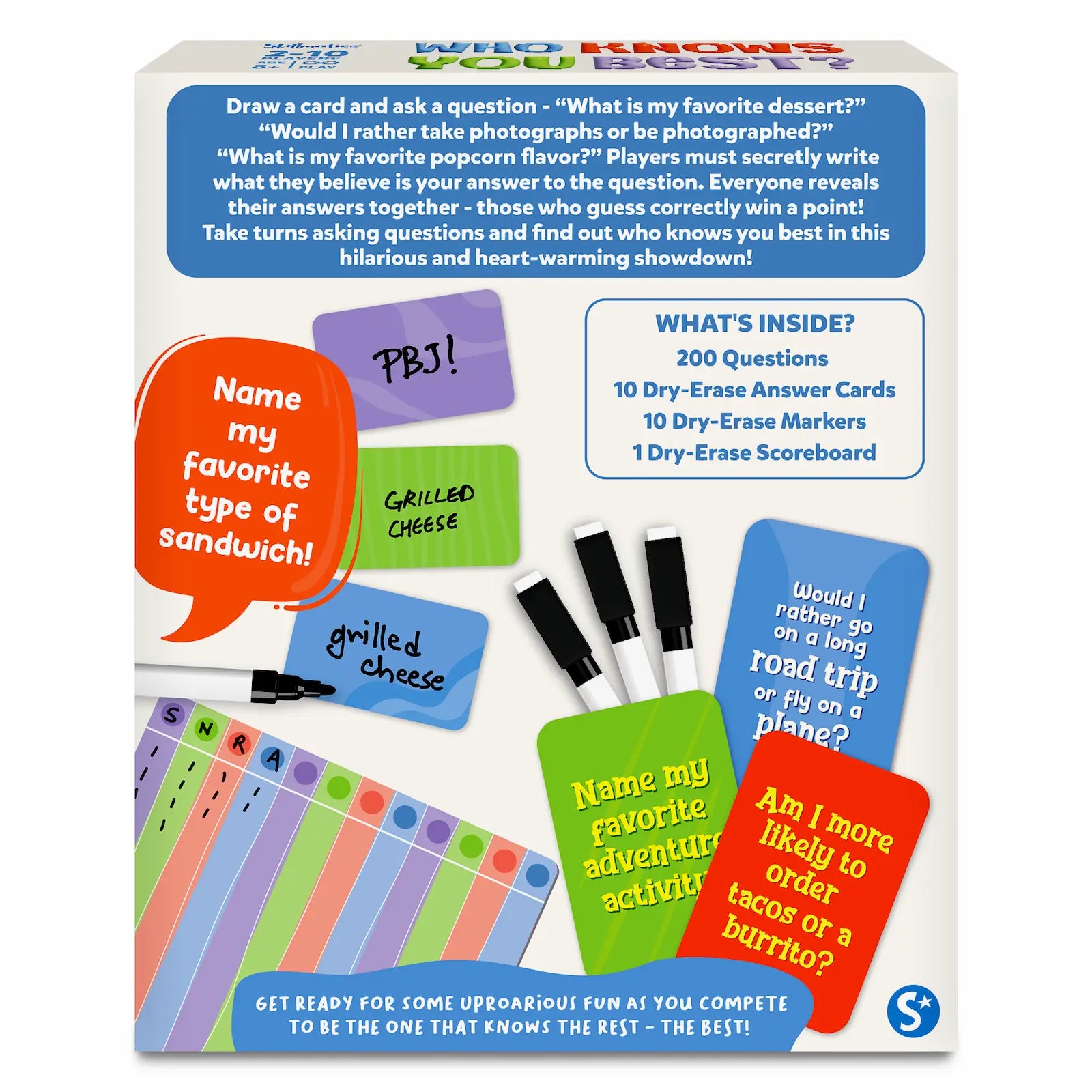 Skillmatics Who Knows You Best Family Party Card Game Ages 8+