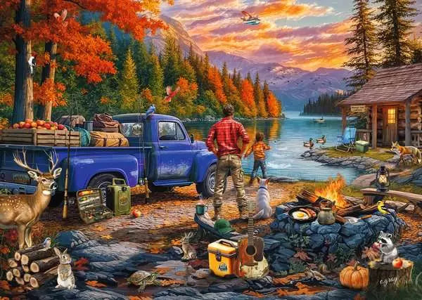 Ravensburger Sunset Lake 300 piece Puzzle