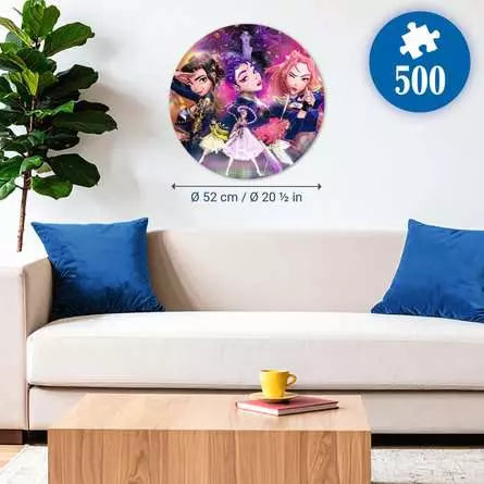 Ravensburger KPop Demon Hunters 500 pc Round Puzzle