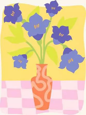 Ravensburger CreArt Bluebells 7 x 10 Paint by Number Kit for Kids