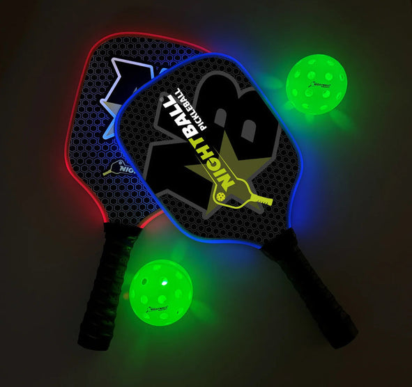NightBall® Light-Up Pickleball Set