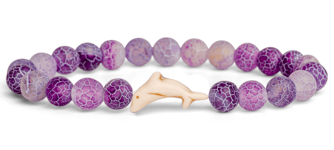 Coral Reef Violet Dolphin Bracelet