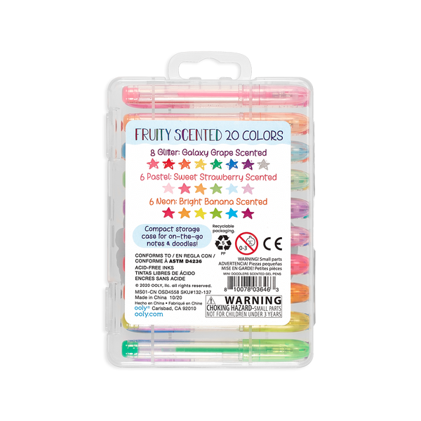 Mini Doodlers Fruity Scented Gel Pens