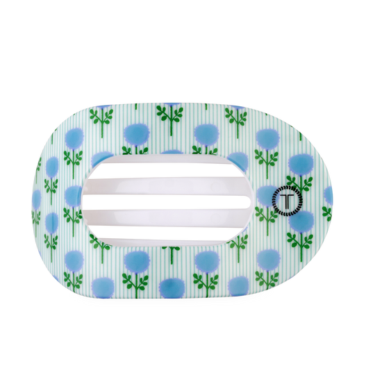 Blue Marigold | Large | Flat Round Hair Clip