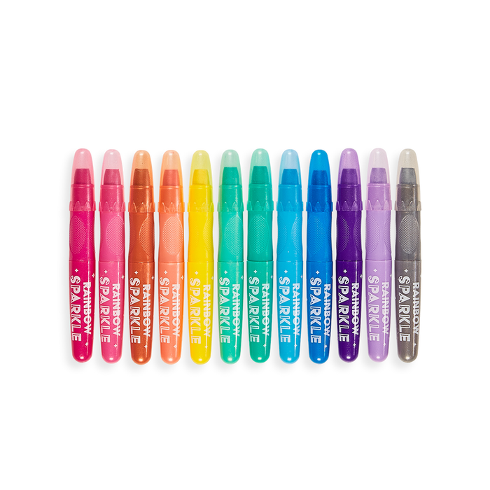 Rainbow Sparkle Gel Watercolor Crayons