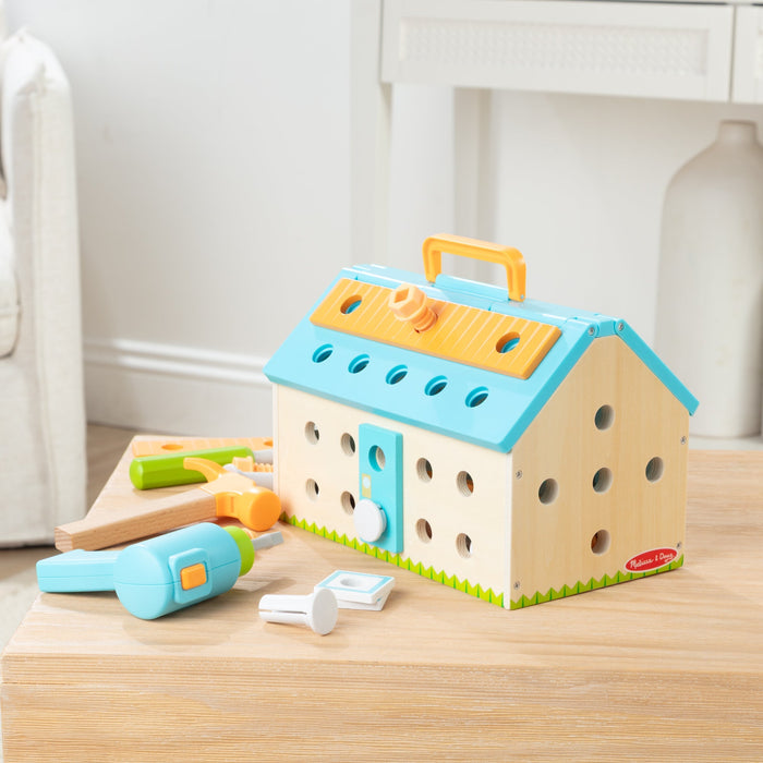 Melissa & Doug Build A House Toolbox Construction Play Set