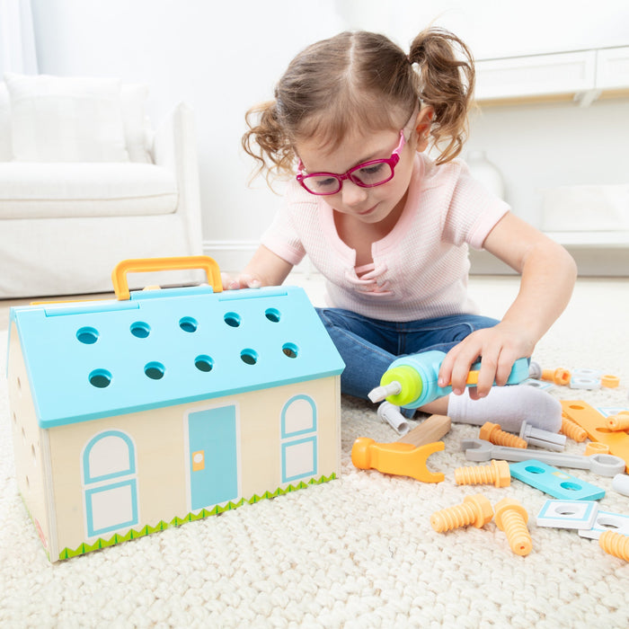 Melissa & Doug Build A House Toolbox Construction Play Set