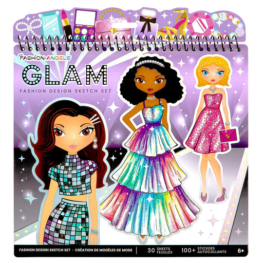 Glam Fashion Design Sketch Portfolio Kit for Aspiring Young Designers