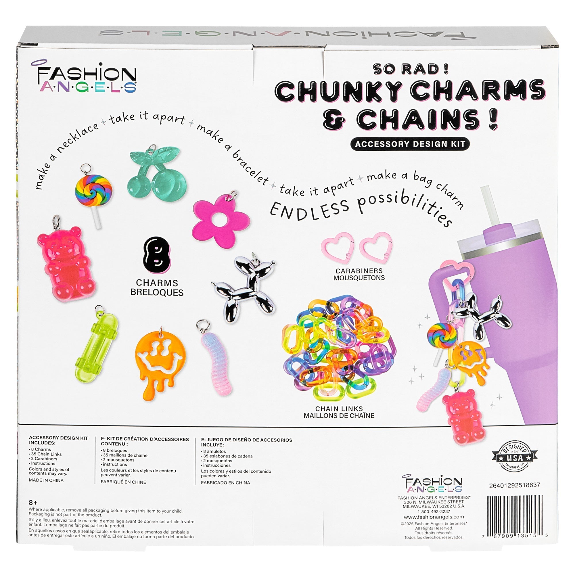 So Rad! Chunky Charm & Chain Jewelry Kit: Craft Trendy Accessories