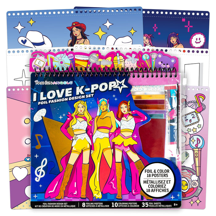 Fashion Angels I Love K-Pop Fashion Design Sketch Portfolio