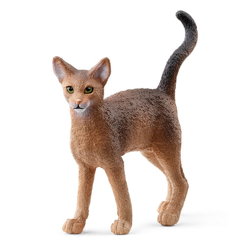 Schleich Abyssinian Cat Figurine: Lifelike Miniature Playful Feline Toy for Kids