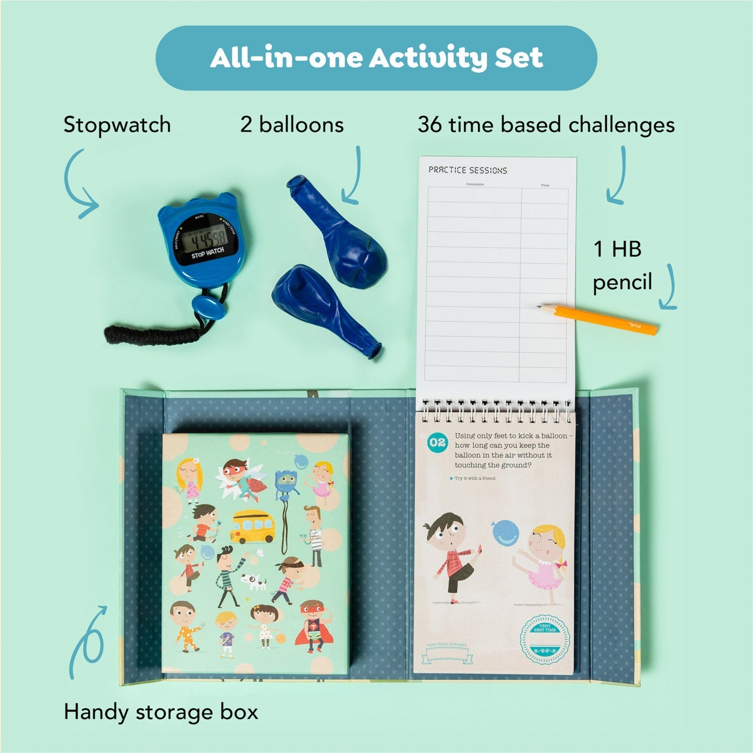 Tiger Tribe Beat the Clock Activity Set with Stopwatch