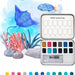 Grabie Watercolor Pocket Set of 12 With Brush Ocean Colors
