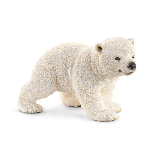 Schleich Wild Life Realistic Walking Polar Bear Cub Arctic Animal Figurine Toy