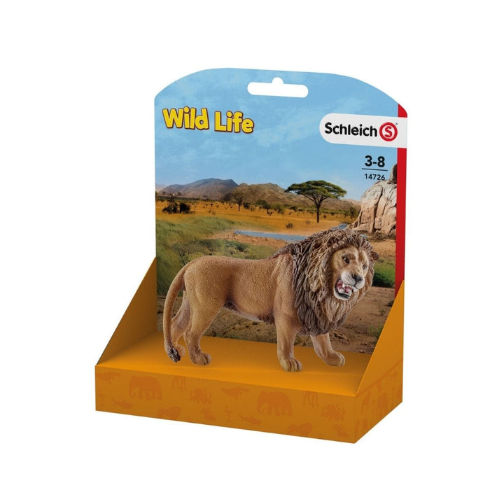 Roaring African Lion Figurine Realistic Wild Animal Toy Collectible Detailed Schleich