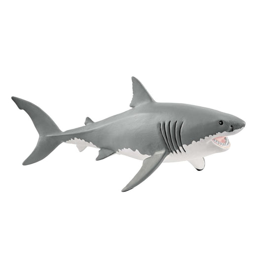 Realistic Great White Shark Figurine Predator Toy Dynamic Ocean Life Model
